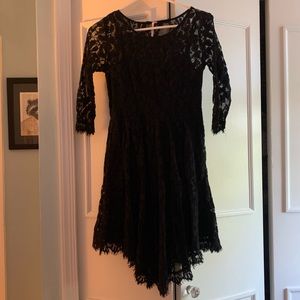 Black Lace Free People Dress- size 0